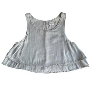 Alter’d State Beige Double Layered Cropped Tank – Size Small EUC